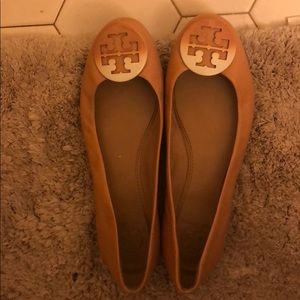 Tory Burch flats with ombré emblem